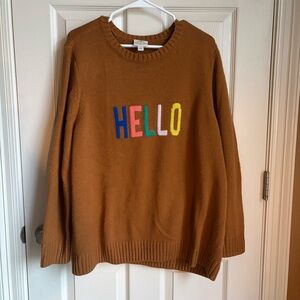 St. John’s Bay Colorful Hello Sweater